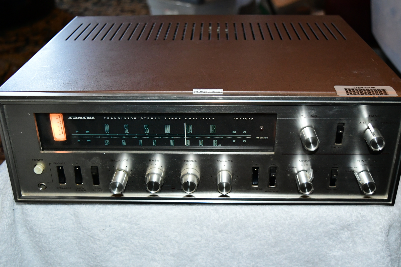 Sansui TR-707A Stereo Receiver VINTAGE RARE TESTED WORKS 515B3 - £290.71 GBP