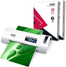 Sinopuren Thermal Laminator Machine And Pouches Bundle, Never Jam, Lette... - £71.93 GBP