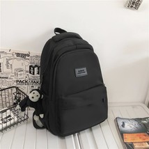 Women&#39;s Backpack Solid Color Female Multi-pocket Casual Woman Travel Bag High Qu - £36.58 GBP
