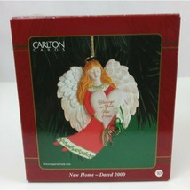 2000 Carlton Cards Heirloom Ornament Collection New Home Blessings Angel - £12.29 GBP