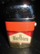 SCRIPTO VU MARLBORO Cigarettes Advertisement red Band Silver Toned Lighter - £35.37 GBP