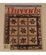 Threads Magazine June/July 1994 Quilting with Prints Sewing Perfect Points - $145.39 MXN
