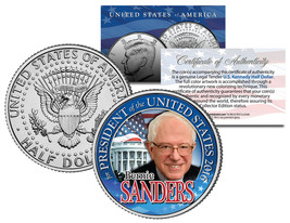 Bernie Sanders For President 2016 Campaign Colorized Jfk Half Dollar U.S. Coin - £6.78 GBP