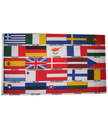 25 European Nations - 3'X5' Polyester Flag - Lightweight Polyester, 3' x... - $15.60