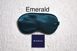Emerald Color Silk Sleep Mask Single by ByeBlueLite - $9.99