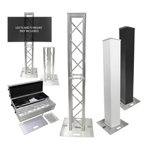 Prox Xt-Ftp328-656-C Flex Tower Totem Package Adjustable 3.28'-6.56' W/Road Case - £755.38 GBP