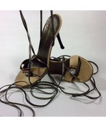 Roberto Rinaldi Ladies High Heel Tie Up Strap Sandals Made In Italy Size 8 - £28.96 GBP