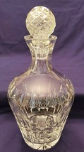 HEAVY GLASS DECANTER WITH STOPPER ABOUT 10" TALL - £14.78 GBP