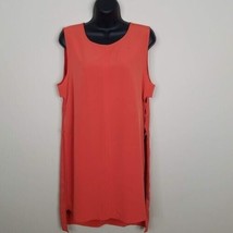 The Limited Womens Swim Cover Up Size Large Lace Up Sides Orange High Lo... - $12.86