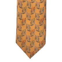 Metropolitan Museum Of Art Yellow Silk Hand Tools Gardening Necktie Tie ... - £8.87 GBP