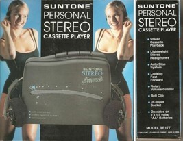 Vintage NOS Suntone Personal Portable Stereo Cassette Player Model RR177 - 1994 - £9.63 GBP