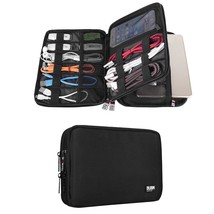 BUBM Double Layer Electronic Accessories Organizer, Travel Gadget Bag for Cables - £24.67 GBP