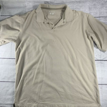 Columbia Sportswear XL TallCollared Polo Mens Khaki Tan Beige Short Slee... - £9.74 GBP