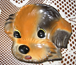 Puppy Face-Spoon Rest?-Hand Painted-Italy-1960&#39;s - $337.87 MXN