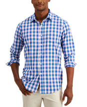 Mens Button Up Shirt Plaid Aqua Combo Size Small CLUB ROOM $65 - NWT - £7.18 GBP