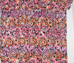 Derek Heart Girl multi-color Cotton Puff Sleeve Heart shapes print shirt... - £5.59 GBP
