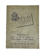 WWII 1945 Atlas World Battle Fronts Chief Of Staff US Army Secretary of War - $25.87 CAD