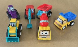 Lot of 6 Cars Mini Micro Pull Back and Go Car and Truck Vehicles - £10.40 GBP