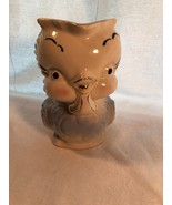 Shawnee Blue Owl Chicken Pitcher Vase Mint - $385.67 MXN