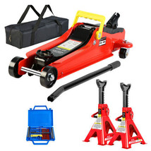 Floor Jack, 2 Ton Low Profile Floor Jack, 3t jack stand Tire Repair Kit Heavy - £91.12 GBP