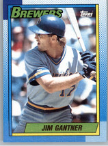 1990 Topps 417 Jim Gantner  Milwaukee Brewers - $0.99