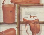 Joyce Saddle Soft Leather Magazine Ad 1950&#39;s - $17.82