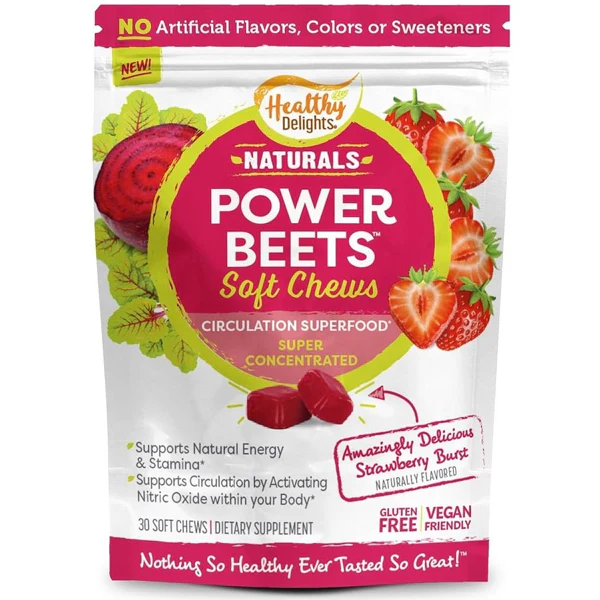 Healthy Delights Naturals Power Beets Soft Chews 30 Count - $27.42 CAD