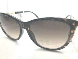 NEW Nine West Womens Tortoise Shell Rectangle Sunglasses Fashion Trendy A47 - £11.98 GBP