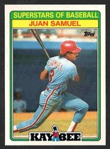 Philadelphia Phillies Juan Samuel 1988 Kay Bee Superstars Baseball Card #26 nr m - £0.39 GBP