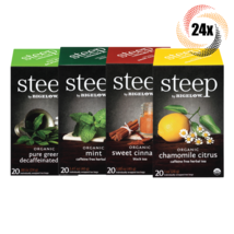 24x Boxes Steep By Bigelow Variety Flavor Tea | 20 Bags Each | Mix &amp; Match - £96.37 GBP