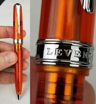 Levenger Ink Pen ball point Orange transparent Germany NEW &amp; NICE! - €38,94 EUR