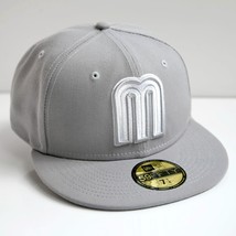 New Era Mexico Men's Fitted Hat WBC 59Fifty Limited Edition Silver - $89.96