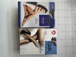 2 X Gatta 15den Classic Women STREATCH COLLANT Tights -COLOR LYON SIZE 4/L - $9.00