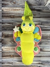 Vintage 1985 Hasbro Glo Worm Butterfly Bug Plush - 13&quot; - Works! - £23.19 GBP
