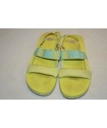 KIDS GIRLS 6 POLLEN PAINT SWIRL YELLOW UGG ZUMA SLING SANDALS 1117239K - $40.32 CAD