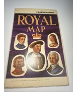 Bartholomew Souvenir Royal Map British Royalty Genealogy Chart Kings Queens - $24.28 CAD