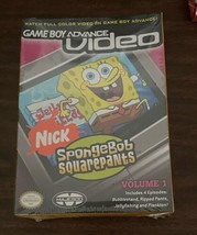 Factory Sealed Game Boy Advance Video Nick Spongebob Squarepants Vol 1. - £23.68 GBP