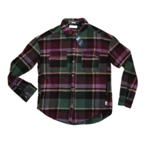Hollister Shirt Flannel Boyfriend Fit Women&#39;s Size Small Purple Pockets NWT - £12.24 GBP