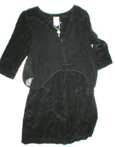 New Womens 2 NWT $772 Designer Dress Gallery Italy Silk Black Buttons France  - $764.28