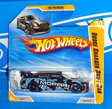 Hot Wheels 2010 HW Premiere Short Card #50 Dodge Charger Drift Car Black... - $7.00