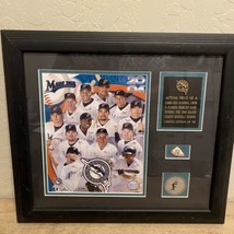 Florida Marlins 2004 Season Picture 10/500 W/piece Of Game Ball - £44.08 GBP