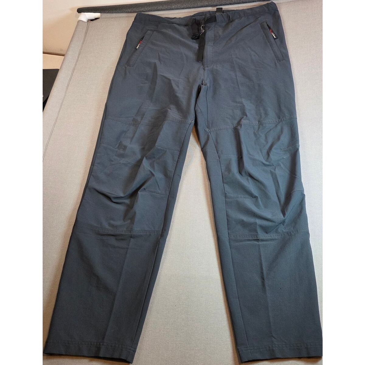 LL Bean Schoeller Dryskin Outdoor Hiking Pants Men’s XL Regular Gray Nylon - $58.95