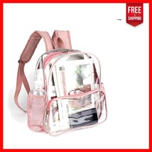 Durable Transparent Mini Clear Backpack 12x6x12 for Hassle-Free Security... - $26.18