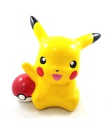 Nintendo Pokemon Pikachu Poke Ball Ceramic Piggy Money Coin Bank Rubber ... - £23.79 GBP
