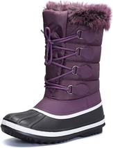 mysoft Women&#39;s Waterproof Winter Boots, Warm Insulated Snow Boots, Purpl... - $195.13 MXN