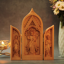 Catholic Triptych Jesus Christ- St. Joseph- Virgin Mary Religious Gifts - £71.86 GBP
