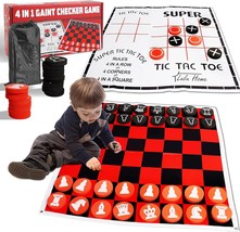 4 in 1 Jumbo Chess Board Game 2.6FT x 2.6FT Game - £29.88 GBP