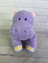 Baby Gund Jungle Collection Purple Hippo Hippopotamus Plush Stuffed Toy 58087 - £40.90 GBP