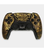 Black Dragon Killscreen x Sony DualSense PS5 Custom Controller Gold Clicky - $219.16 CAD - $260.52 CAD