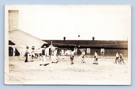 RPPC Military Volleyball Game 1910s UNP Postcard N7 - £9.22 GBP